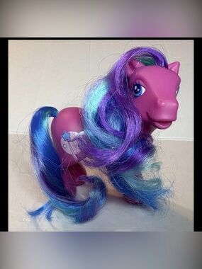 Vintage My Little Pony G3 Ribbon Wishes 2005 Hasbro Pink Wand Ribbon beautiful
